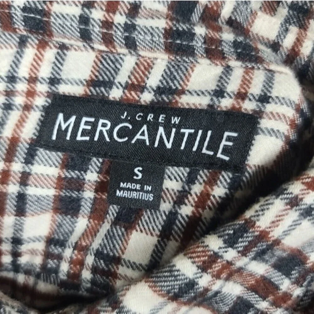 J. Crew Mercantile Plaid Long Sleeve Button Down Shirt S